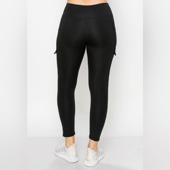 Black Cargo Pocket Legging - Pocket Legging - Cargo Legging - Body Shaping - Picture 7 of 7